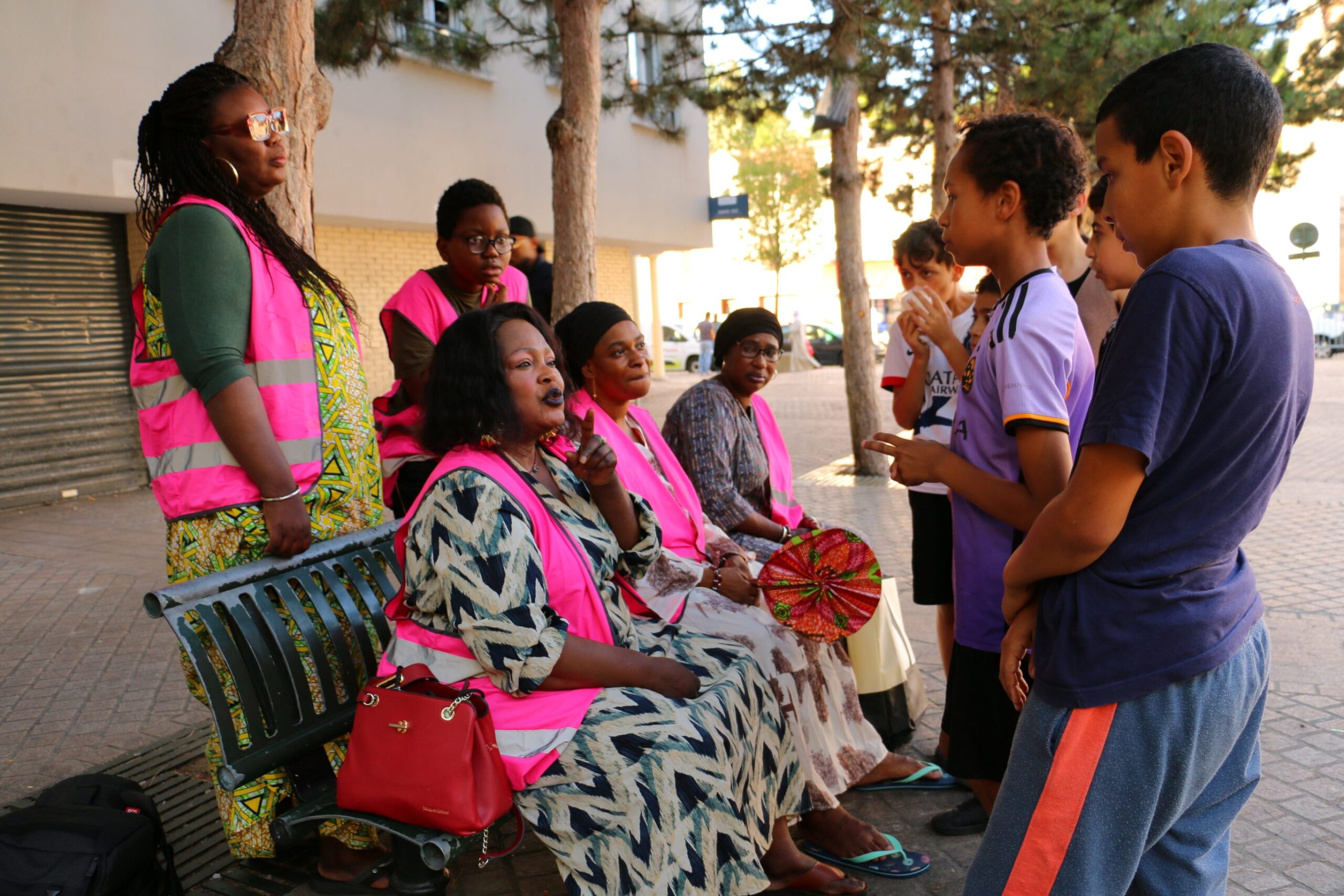 The Gilets Roses or Pink Vests patrol the neighbourhoods